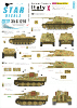 Star Decals 35-C1210 German tanks in Italy # 10. Mixed AFVs 1/35